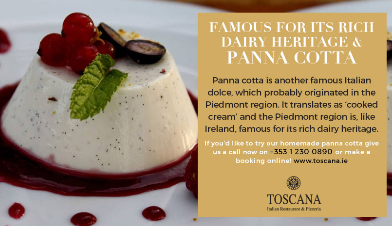 Panna Cotta Italian Desserts - Toscana Italian Restaurant