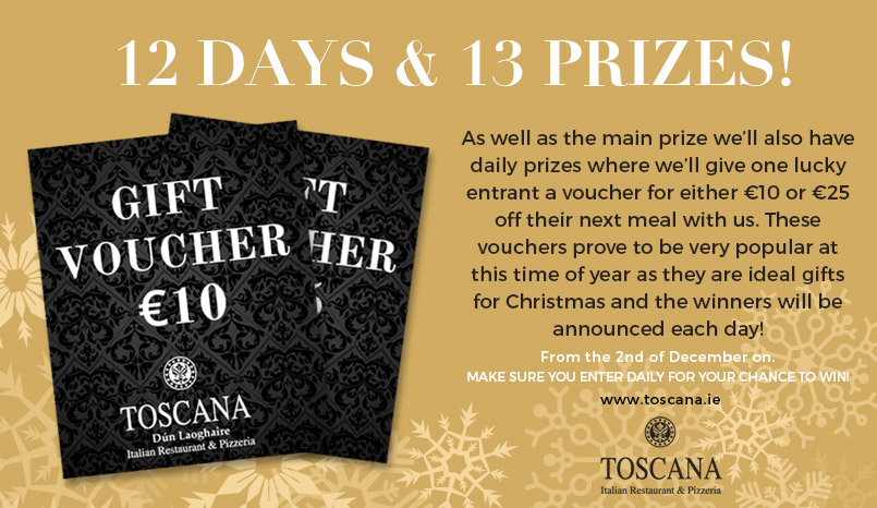 Christmas Giveaway - Toscana Italian Restaurant