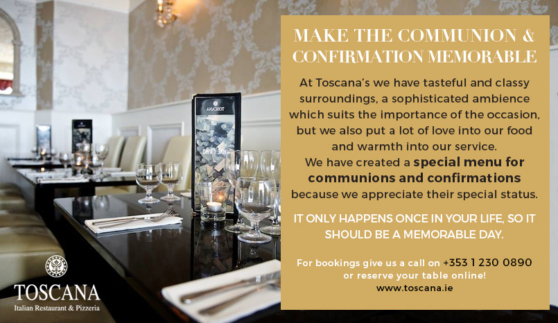 Memorable Communion and Confirmation Meals - Toscana Italian Restaurant