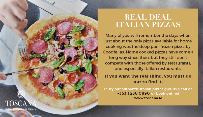 Authentic Italian Pizza Ireland - Toscana Italian Restaurant